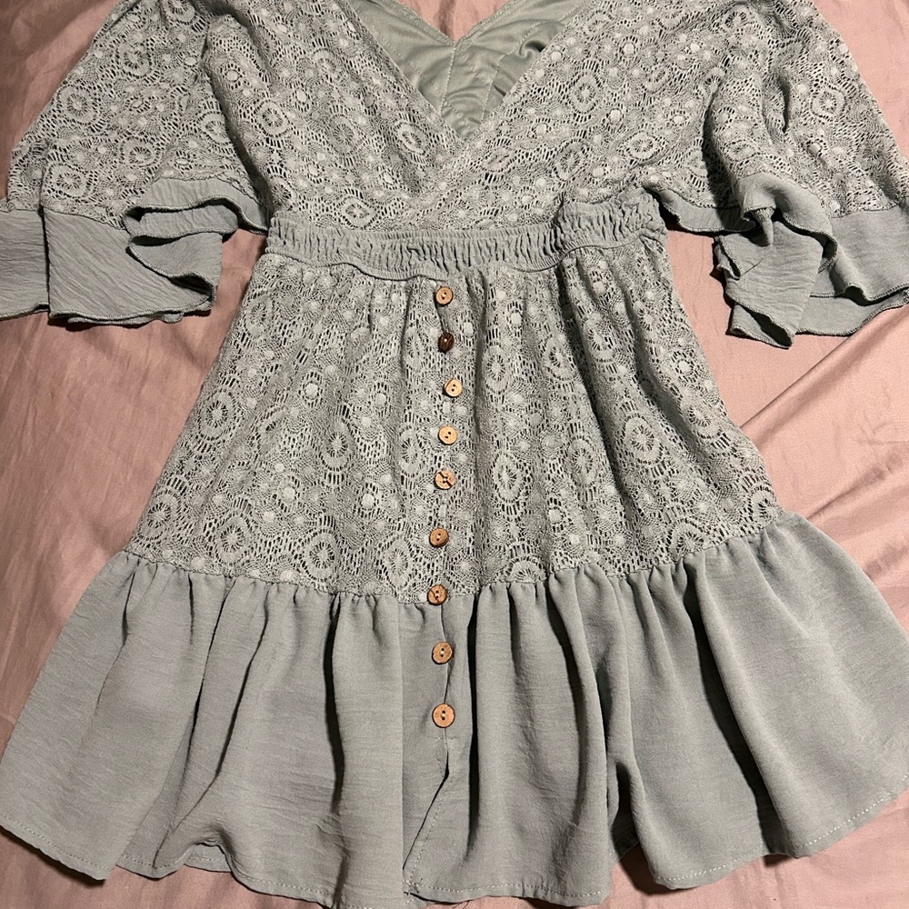Elegant Light Blue Romper